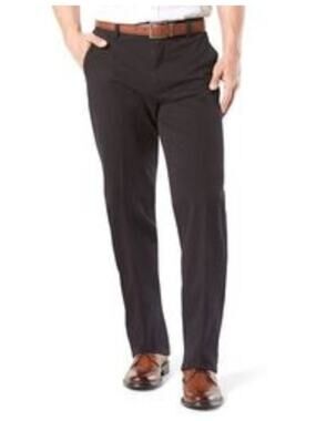Dockers 360 Smart Flex Workday Khaki BLACK Classic Fit Pants Mens 36 x 34 NWT